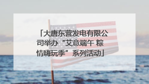 大唐东营发电有限公司举办“艾意端午 粽情嗨玩季”系列活动