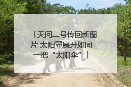 天问二号传回新图片 太阳翼展开如同一把“太阳伞”