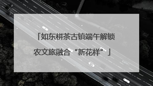 如东栟茶古镇端午解锁农文旅融合“新花样”