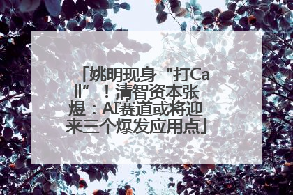 姚明现身“打Call”！清智资本张煜：AI赛道或将迎来三个爆发应用点