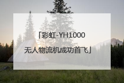 彩虹-YH1000无人物流机成功首飞
