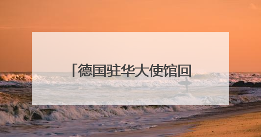 德国驻华大使馆回应樊振东赴德打球