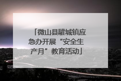 微山县驩城镇应急办开展“安全生产月”教育活动