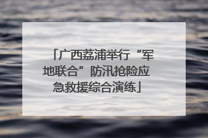 广西荔浦举行“军地联合”防汛抢险应急救援综合演练