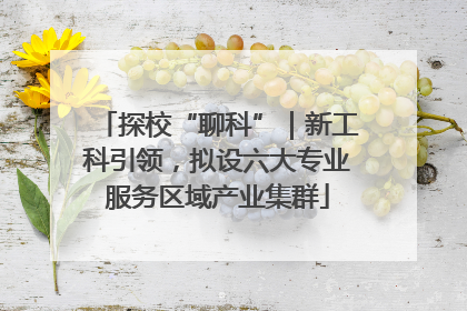 探校“聊科”｜新工科引领，拟设六大专业服务区域产业集群