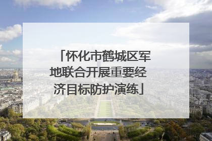 怀化市鹤城区军地联合开展重要经济目标防护演练