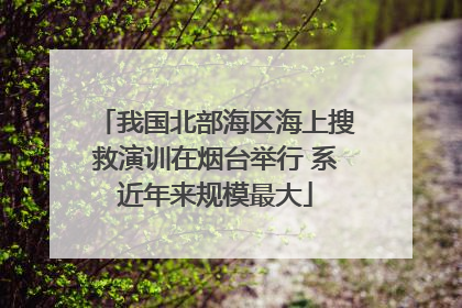 我国北部海区海上搜救演训在烟台举行 系近年来规模最大