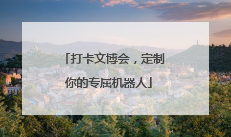 打卡文博会，定制你的专属机器人