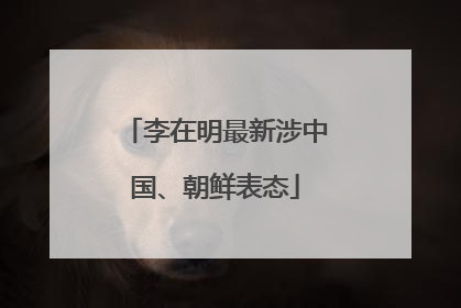 李在明最新涉中国、朝鲜表态