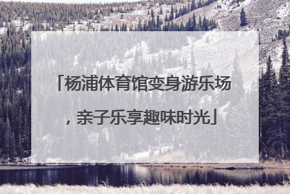 杨浦体育馆变身游乐场，亲子乐享趣味时光