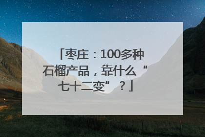 枣庄：100多种石榴产品，靠什么“七十二变”？