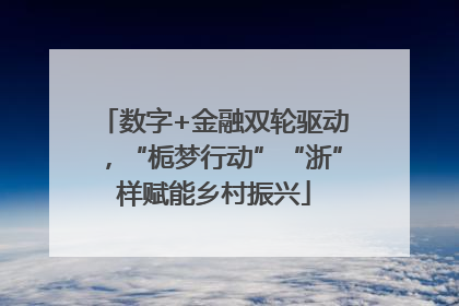数字+金融双轮驱动，“栀梦行动”“浙”样赋能乡村振兴