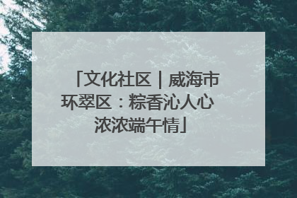 文化社区｜威海市环翠区：粽香沁人心 浓浓端午情