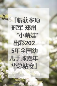 斩获多项冠军 郑州“小萌娃”出彩2025年全国幼儿手球嘉年华总站赛