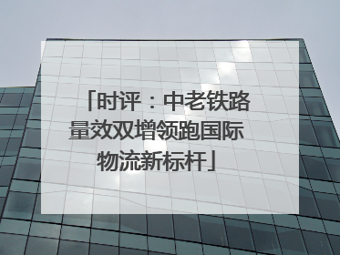 时评：中老铁路量效双增领跑国际物流新标杆