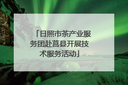 日照市茶产业服务团赴莒县开展技术服务活动