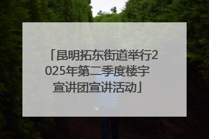 昆明拓东街道举行2025年第二季度楼宇宣讲团宣讲活动