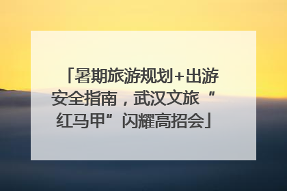 暑期旅游规划+出游安全指南，武汉文旅“红马甲”闪耀高招会