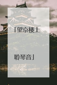望京楼上聆琴音