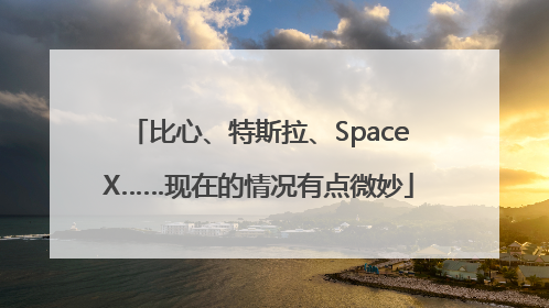 比心、特斯拉、SpaceX……现在的情况有点微妙