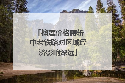 榴莲价格腰斩 中老铁路对区域经济影响深远