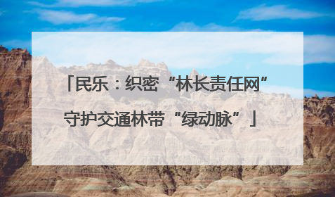 民乐：织密“林长责任网” 守护交通林带“绿动脉”