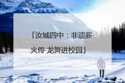 汝城四中：非遗薪火传 龙舞进校园