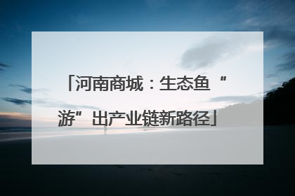 河南商城：生态鱼“游”出产业链新路径