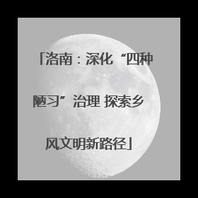 洛南：深化“四种陋习”治理 探索乡风文明新路径