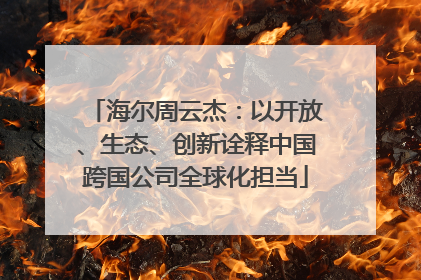 海尔周云杰：以开放、生态、创新诠释中国跨国公司全球化担当