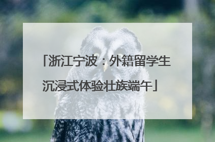 浙江宁波：外籍留学生沉浸式体验壮族端午