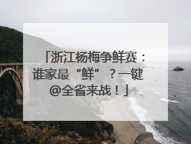 浙江杨梅争鲜赛：谁家最“鲜”？一键@全省来战！