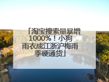 淘宝搜索量暴增1000%！小狗雨衣成江浙沪梅雨季硬通货