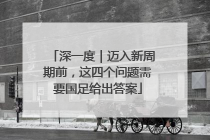深一度｜迈入新周期前，这四个问题需要国足给出答案