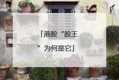 港股“股王”为何是它