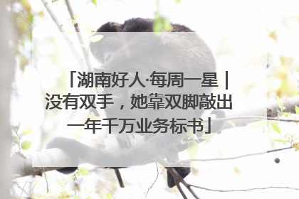 湖南好人·每周一星｜没有双手，她靠双脚敲出一年千万业务标书