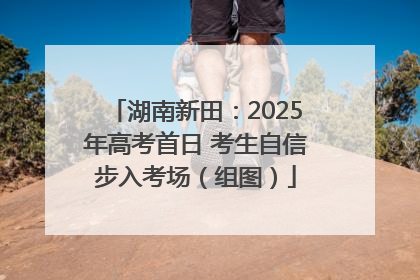 湖南新田：2025年高考首日 考生自信步入考场（组图）