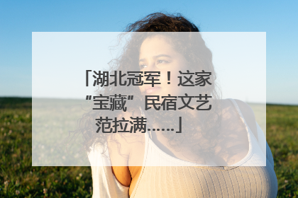 湖北冠军！这家“宝藏”民宿文艺范拉满……