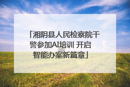 湘阴县人民检察院干警参加AI培训 开启智能办案新篇章