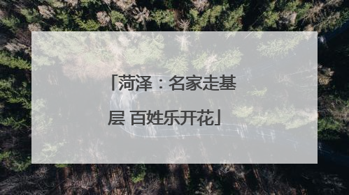 菏泽：名家走基层 百姓乐开花