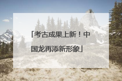 考古成果上新！中国龙再添新形象