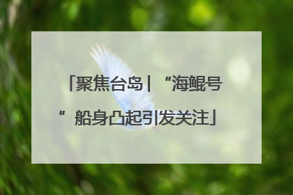 聚焦台岛│“海鲲号”船身凸起引发关注