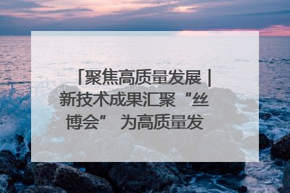聚焦高质量发展｜新技术成果汇聚“丝博会” 为高质量发展注入新动能