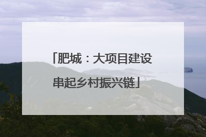 肥城：大项目建设串起乡村振兴链
