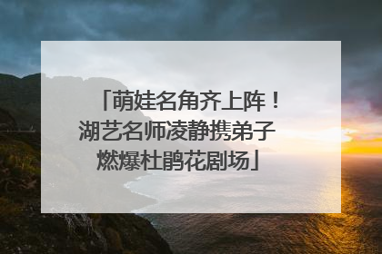 萌娃名角齐上阵！湖艺名师凌静携弟子燃爆杜鹃花剧场