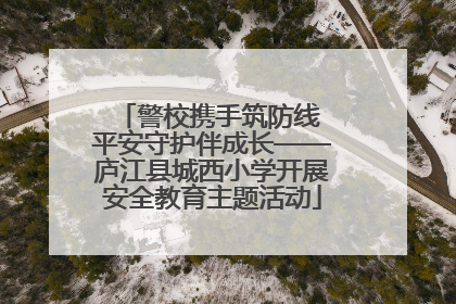 警校携手筑防线 平安守护伴成长——庐江县城西小学开展安全教育主题活动