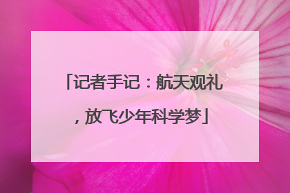 记者手记：航天观礼，放飞少年科学梦