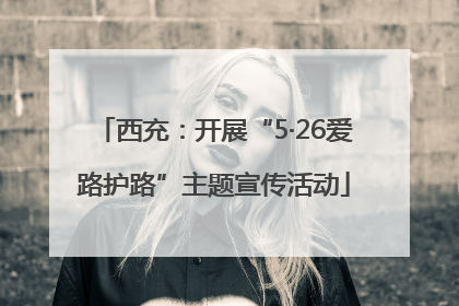 西充：开展“5·26爱路护路”主题宣传活动