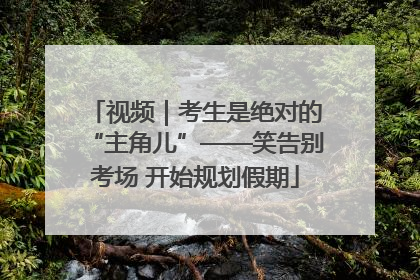 视频｜考生是绝对的“主角儿”——笑告别考场 开始规划假期