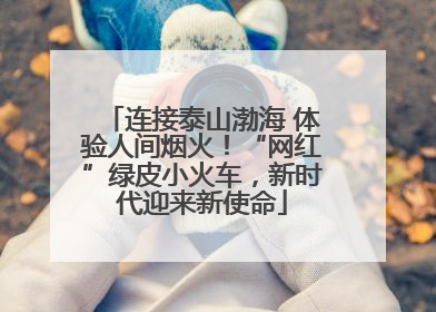 连接泰山渤海 体验人间烟火！“网红”绿皮小火车，新时代迎来新使命